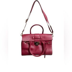 JIMMY CHOO LIKE NEW LARGE ROSALIE SATCHEL W/ CROSSBODY STRAP & ORIGINAL COA CARD